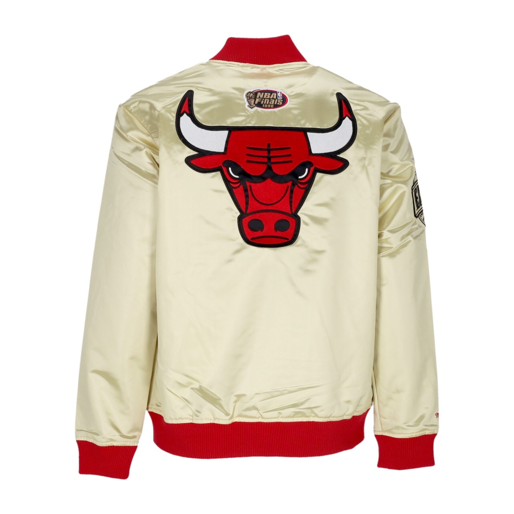 giubbotto bomber uomo nba team og 20 lightweight satin jacket vintage logo chibul GOLD