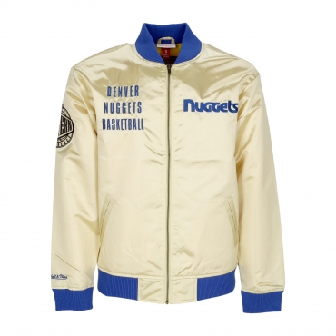 giubbotto bomber uomo nba team og 20 lightweight satin jacket vintage logo dennug GOLD