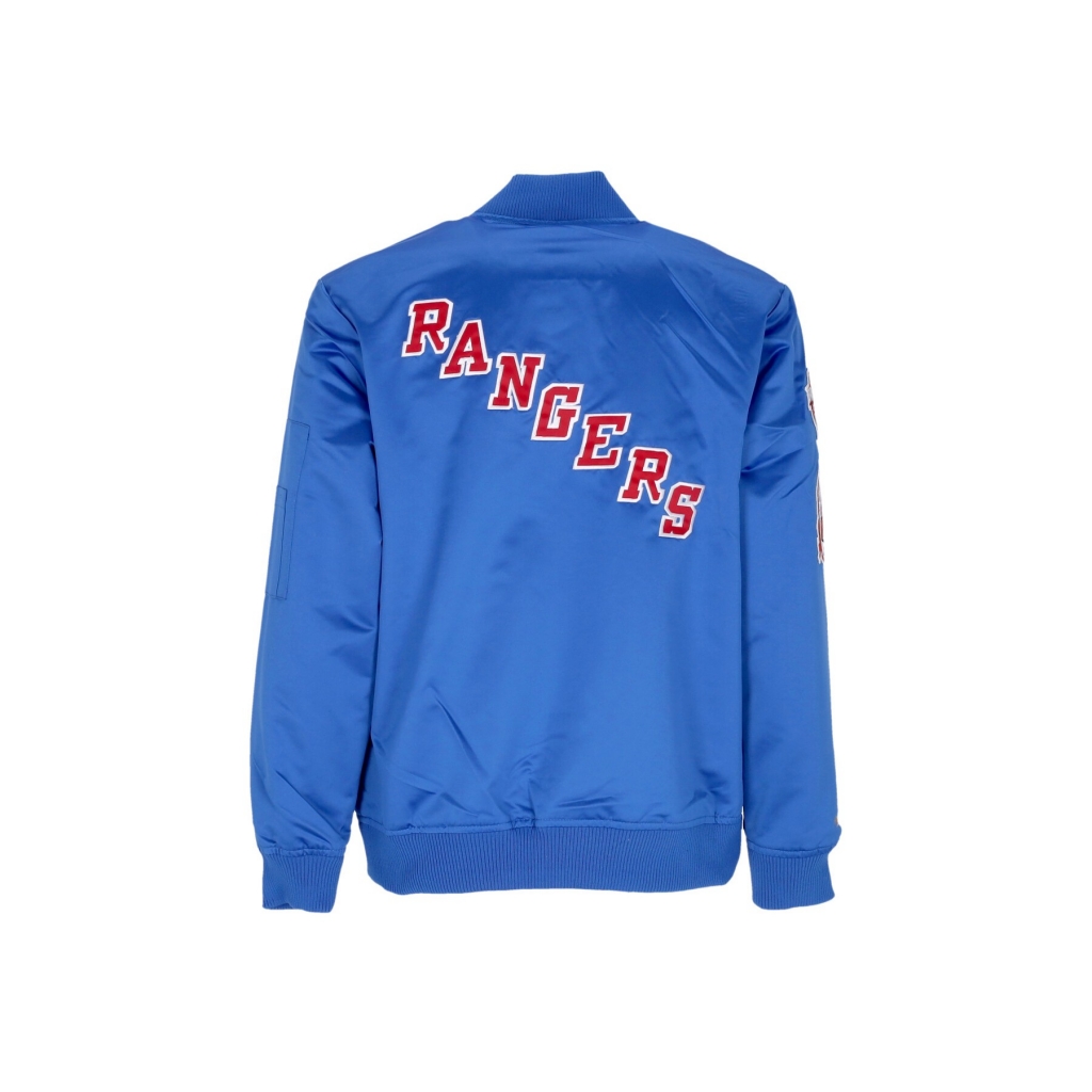 giubbotto bomber uomo nhl lightweight satin bomber neyran BLUE