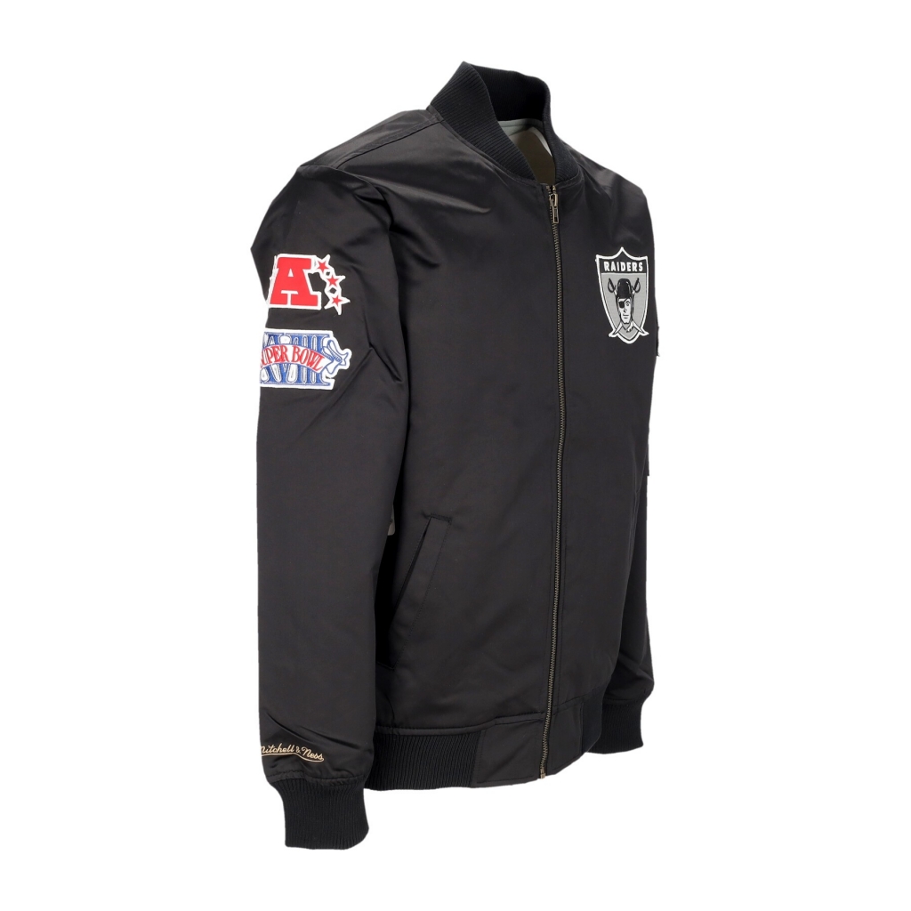 giubbotto bomber uomo nfl lightweight satin bomber oakrai ORIGINAL TEAM COLORS
