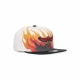 cappellino visiera piatta uomo nba hot fire hwc atlhaw WHITE/ORIGINAL TEAM COLORS