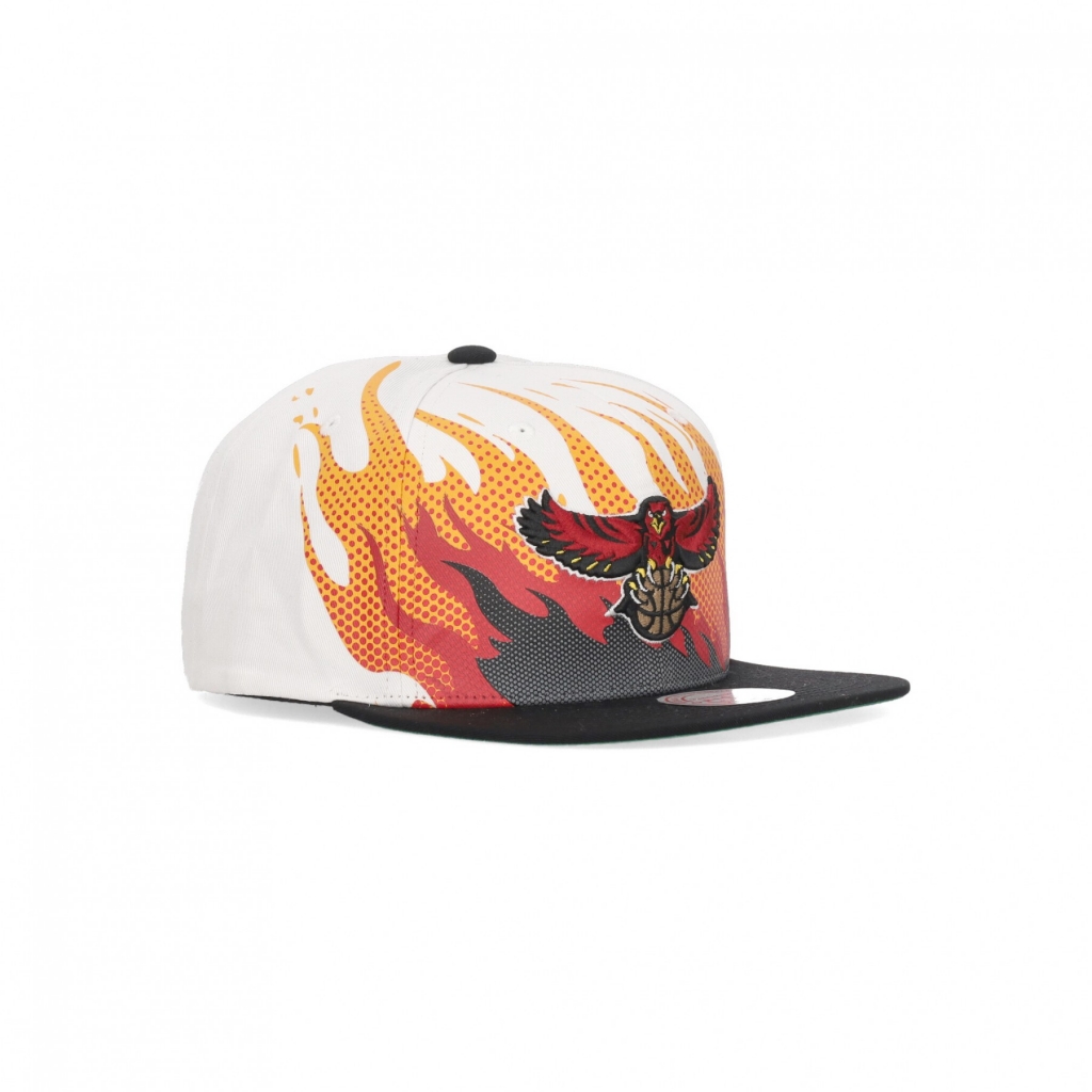 cappellino visiera piatta uomo nba hot fire hwc atlhaw WHITE/ORIGINAL TEAM COLORS