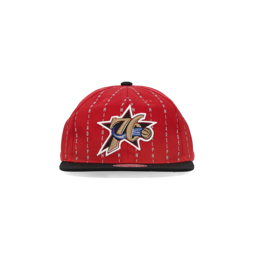 cappellino visiera piatta uomo nba city pinstripe deadstock hwc phi76e ORIGINAL TEAM COLORS