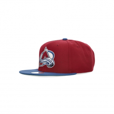 cappellino visiera piatta uomo nhl team 2 tone 20 snapback colava RED/LIGHT BLUE