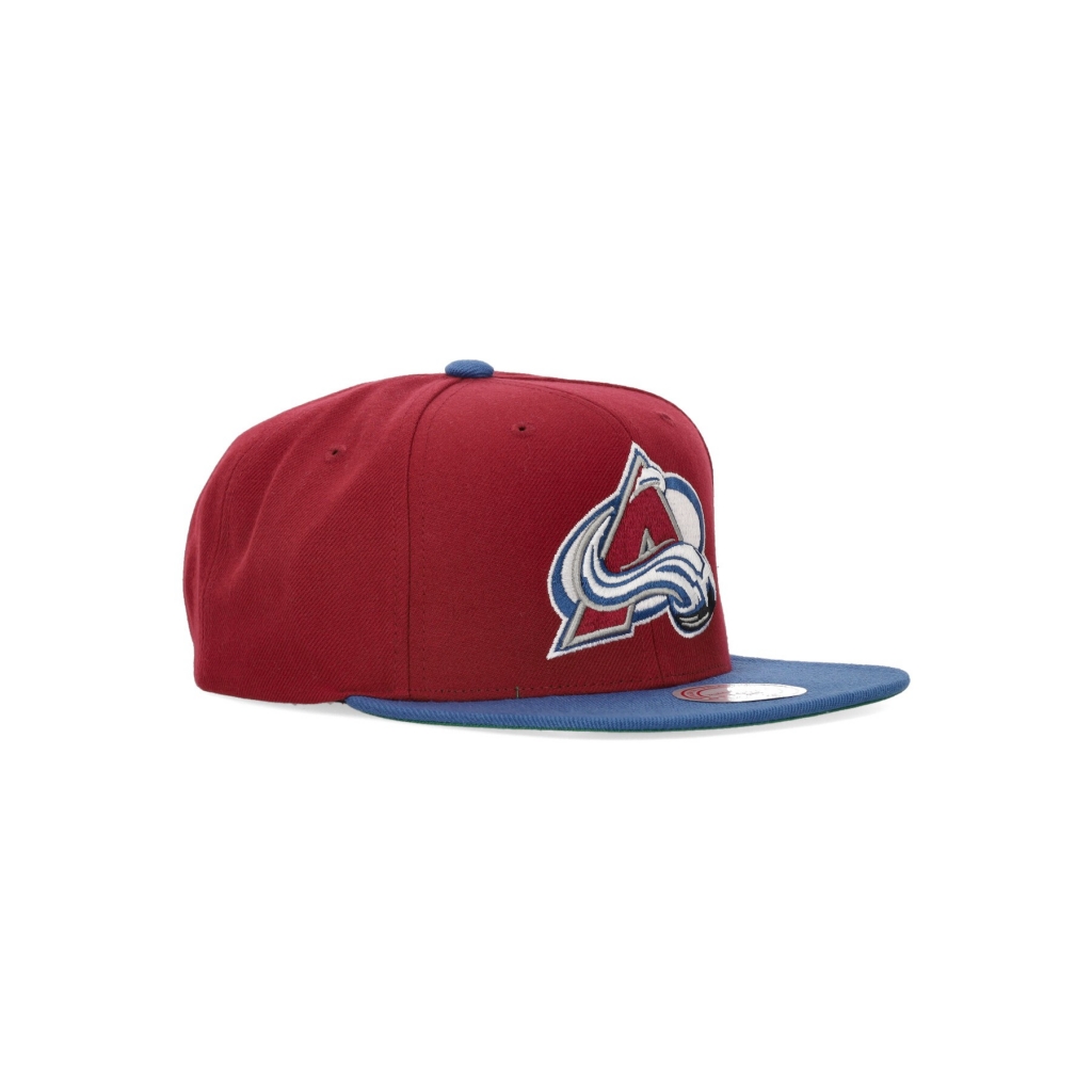 cappellino visiera piatta uomo nhl team 2 tone 20 snapback colava RED/LIGHT BLUE