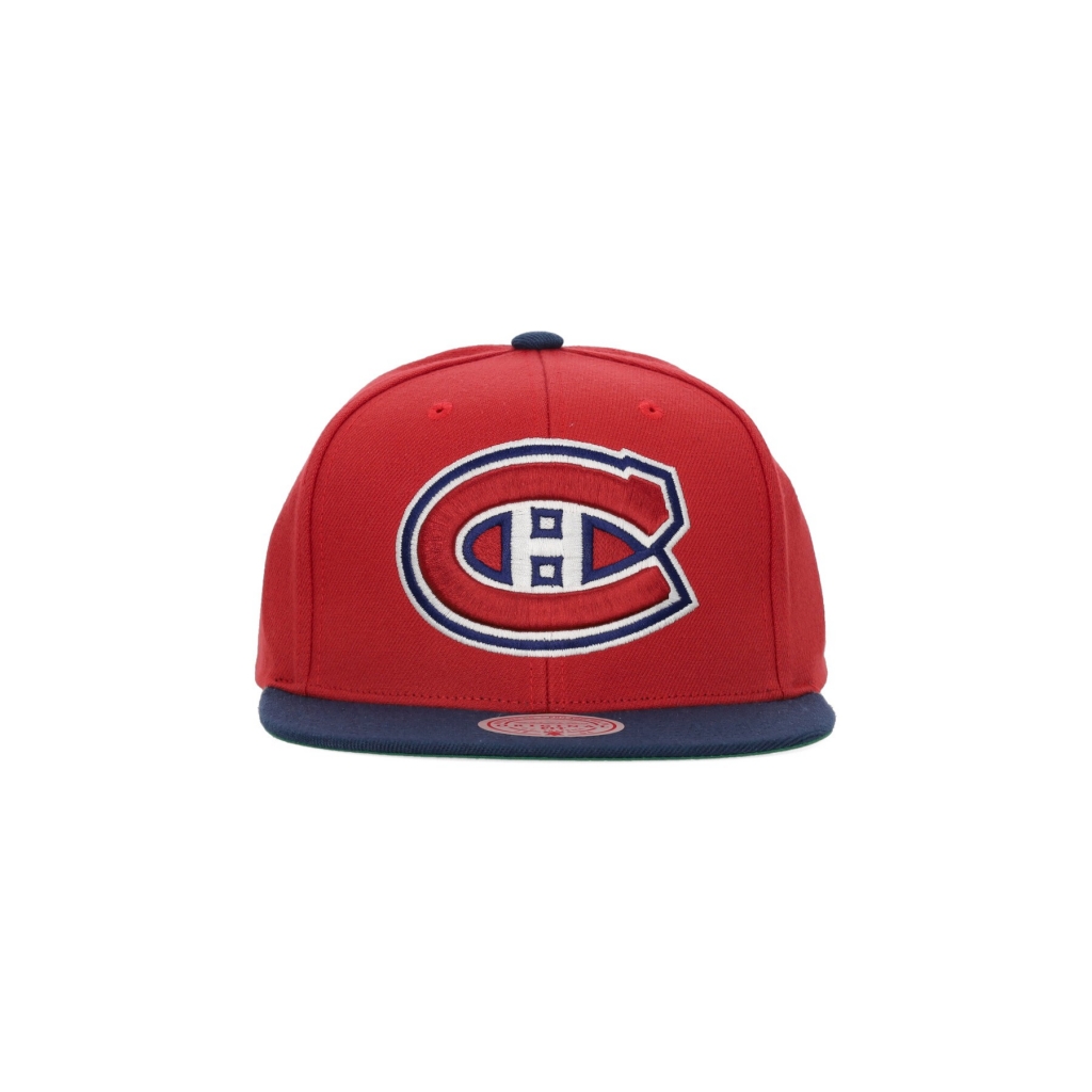 cappellino visiera piatta uomo nhl team 2 tone 20 snapback moncan RED/ROYAL