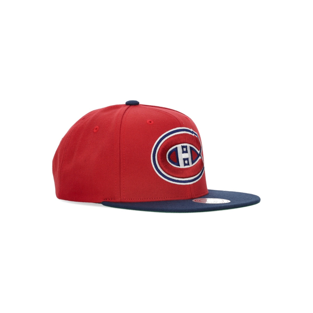 cappellino visiera piatta uomo nhl team 2 tone 20 snapback moncan RED/ROYAL