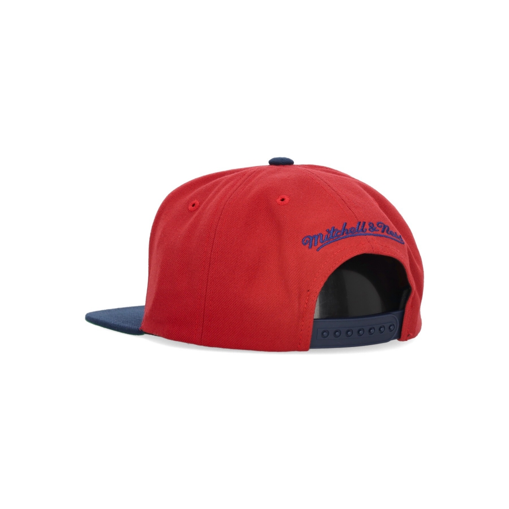 cappellino visiera piatta uomo nhl team 2 tone 20 snapback moncan RED/ROYAL