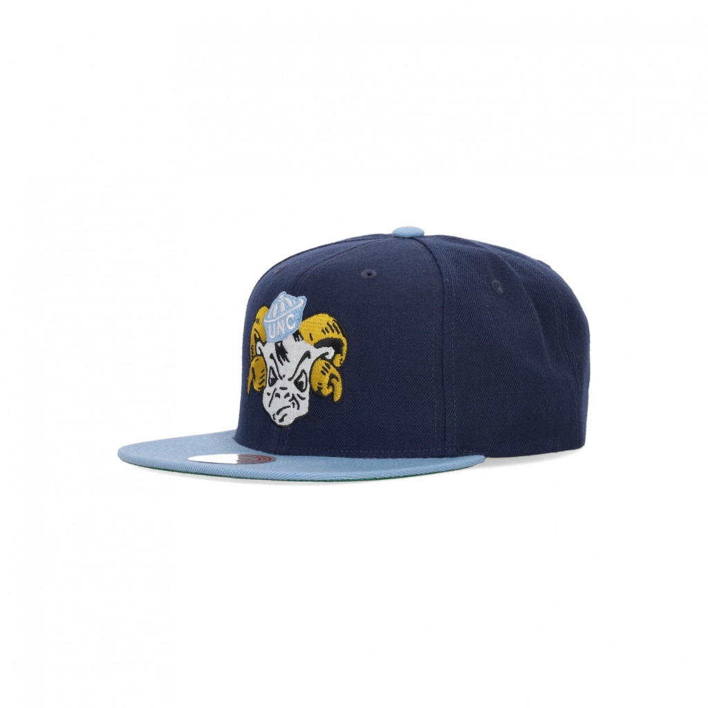 cappellino visiera piatta uomo ncaa team 2 tone 20 snapback unchee NAVY/LIGHT BLUE