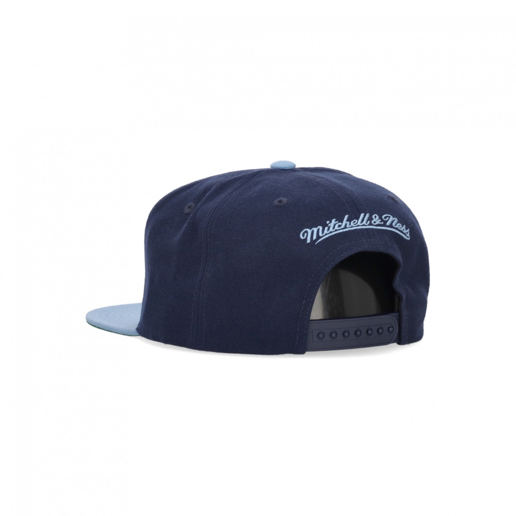 cappellino visiera piatta uomo ncaa team 2 tone 20 snapback unchee NAVY/LIGHT BLUE