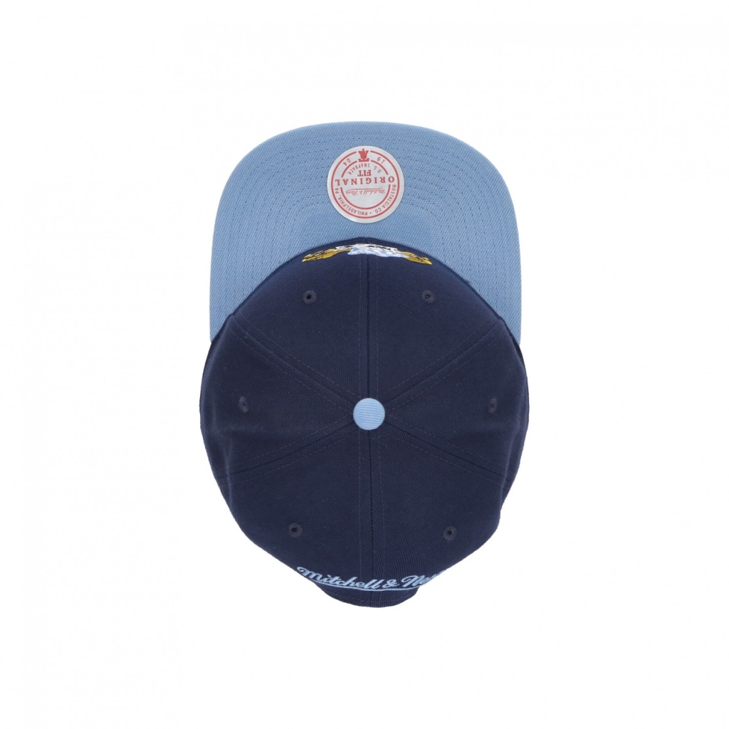 cappellino visiera piatta uomo ncaa team 2 tone 20 snapback unchee NAVY/LIGHT BLUE