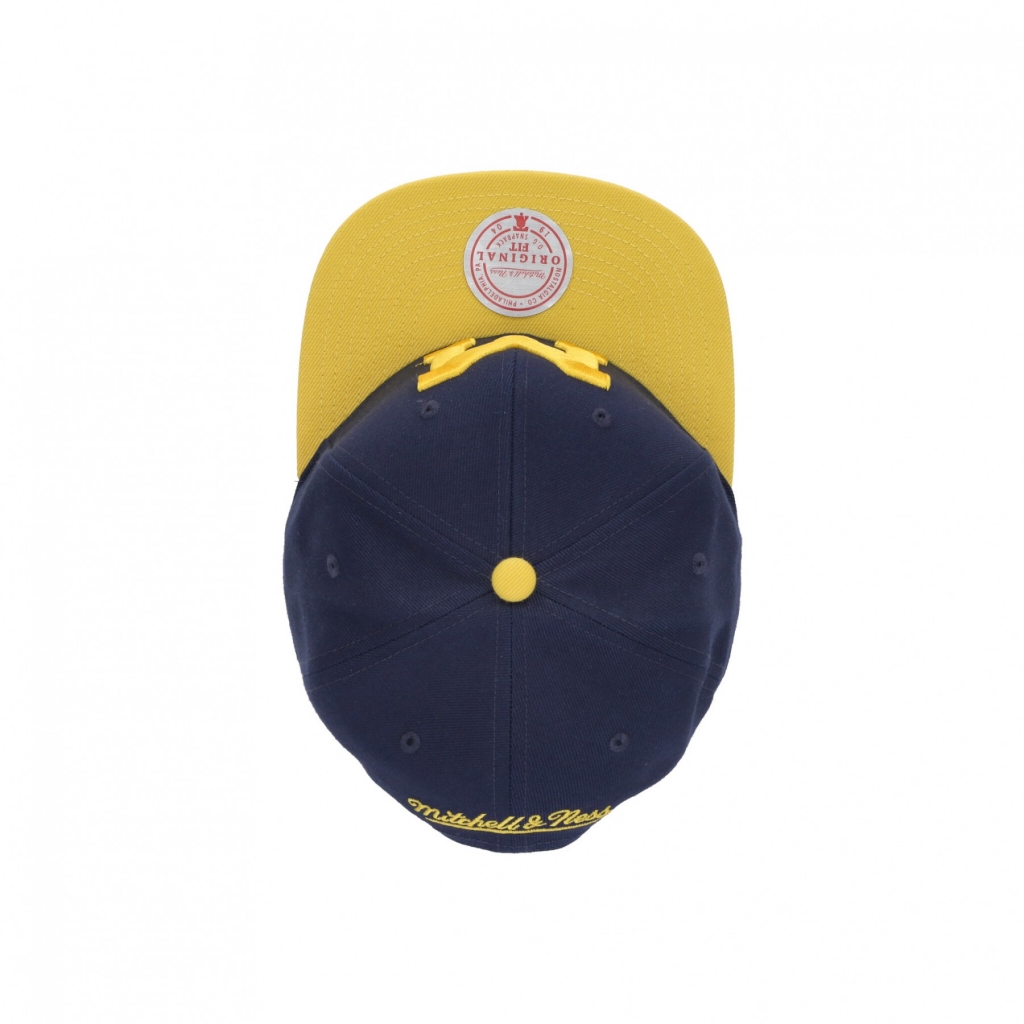 cappellino visiera piatta uomo ncaa team 2 tone 20 snapback micwol NAVY/YELLOW