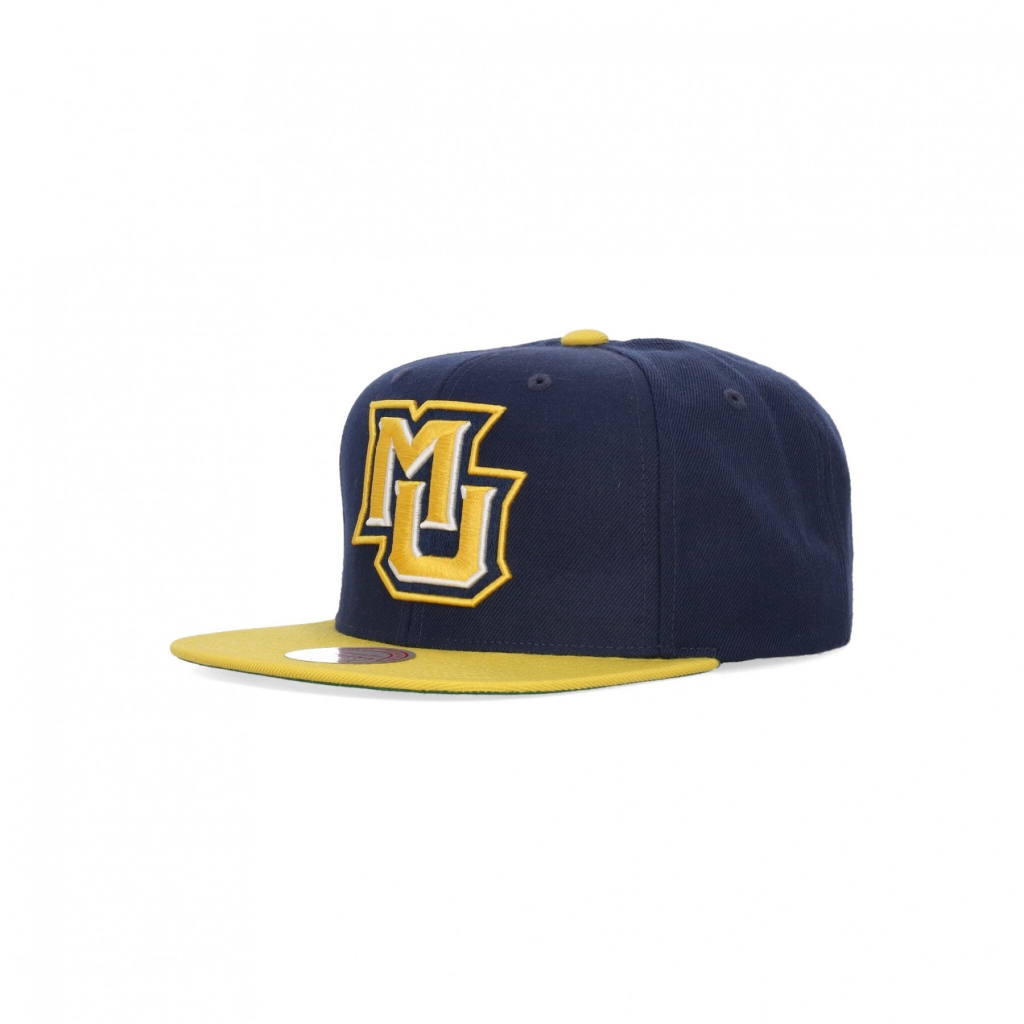 cappellino visiera piatta uomo ncaa team 2 tone 20 snapback mareag NAVY/YELLOW