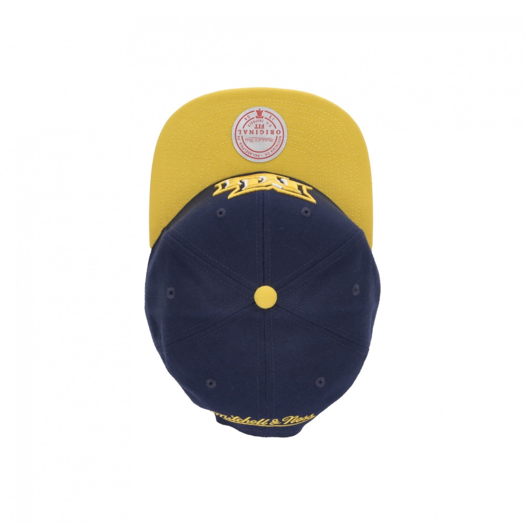 cappellino visiera piatta uomo ncaa team 2 tone 20 snapback mareag NAVY/YELLOW