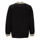 maglione uomo relaxed varsity sweater BLACK