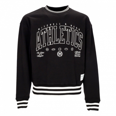 felpa leggera girocollo uomo classics heavyweight crewneck BLACK