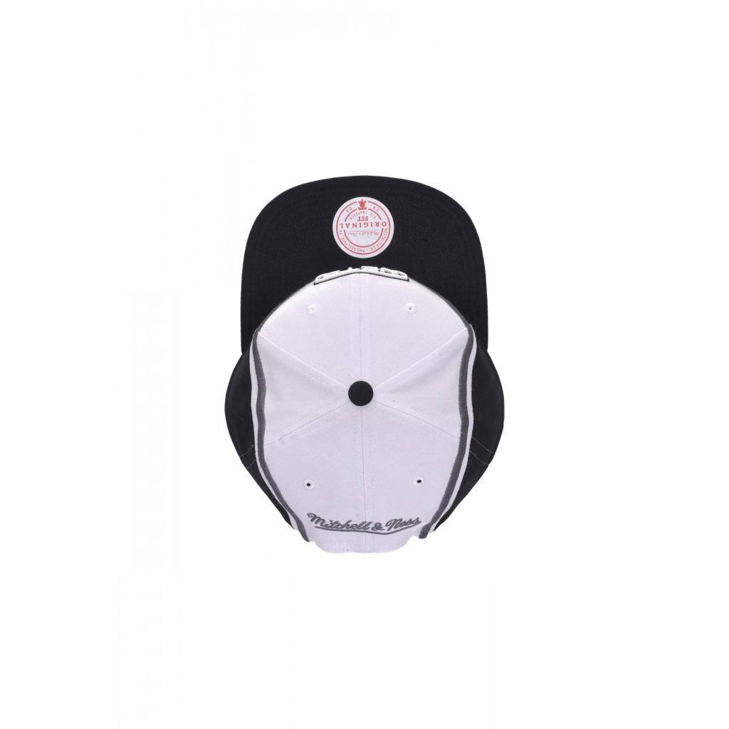 cappellino visiera piatta uomo nba overhead snapback bronet WHITE/ORIGINAL TEAM COLORS
