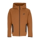 felpa leggera cappuccio zip uomo tech fleece full-zip windrunner hoodie LT BRITISH TAN/BLACK
