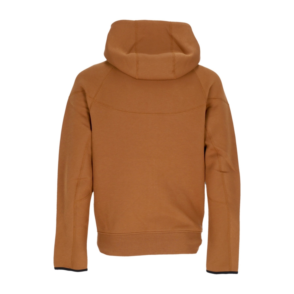 felpa leggera cappuccio zip uomo tech fleece full-zip windrunner hoodie LT BRITISH TAN/BLACK