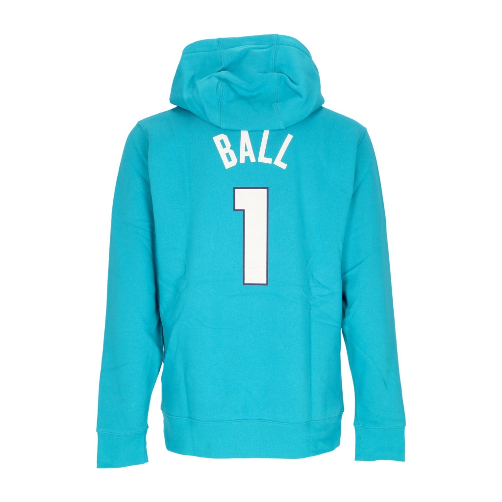 felpa cappuccio uomo nba club hoodie no 1 lamelo ball chahor RAPID TEAL