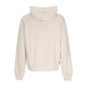 felpa leggera cappuccio uomo 3d box logo hoodie BEIGE