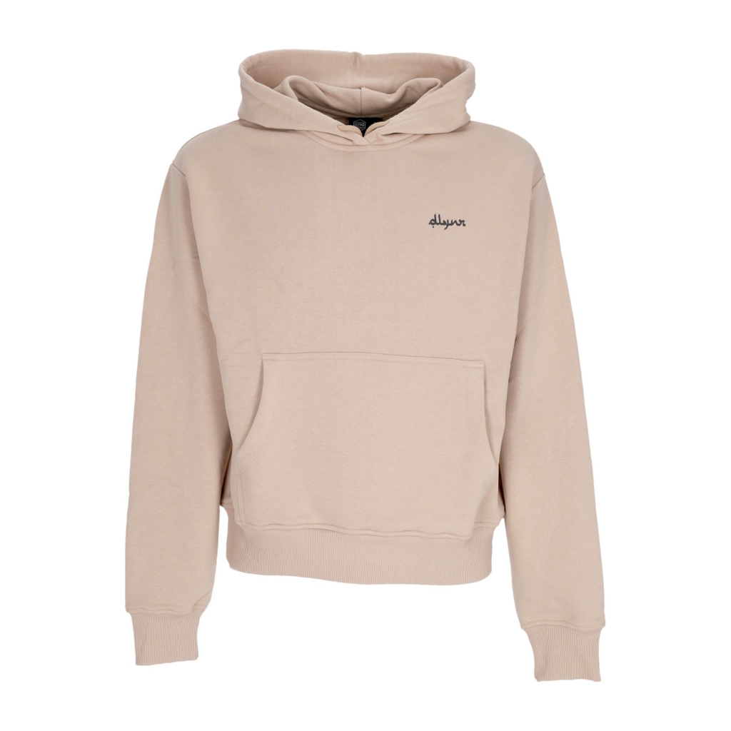 felpa leggera cappuccio uomo black moon tarot hoodie BEIGE