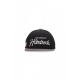 cappellino visiera piatta uomo team snapback BLACK