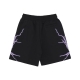 pantalone tuta leggero uomo lateral lightning print shorts BLACK/PURPLE