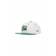 cappellino visiera piatta uomo nba white crown 950 boscel WHITE/KELLY GREEN