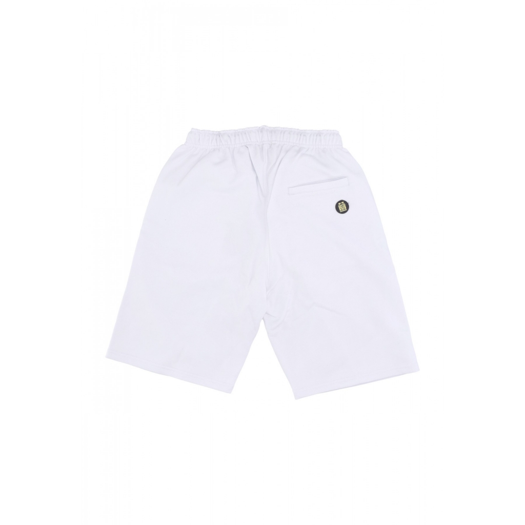 pantalone corto tuta uomo flame bermuda WHITE