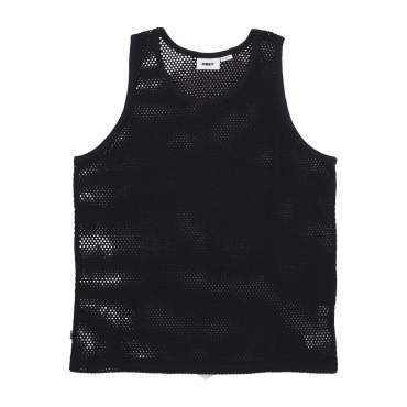 canotta uomo tower mesh tank BLACK
