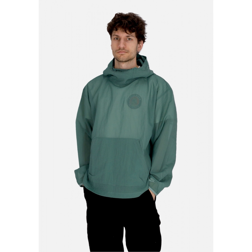 felpa leggera cappuccio uomo sportswear tech pack woven mesh hoodie BICOASTAL/BICOASTAL