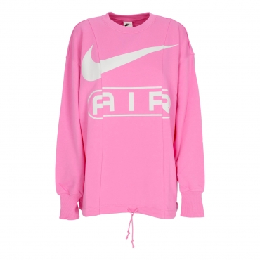 felpa leggera girocollo donna w sportswear air over-oversized crewneck PLAYFUL PINK/PHOTON DUST