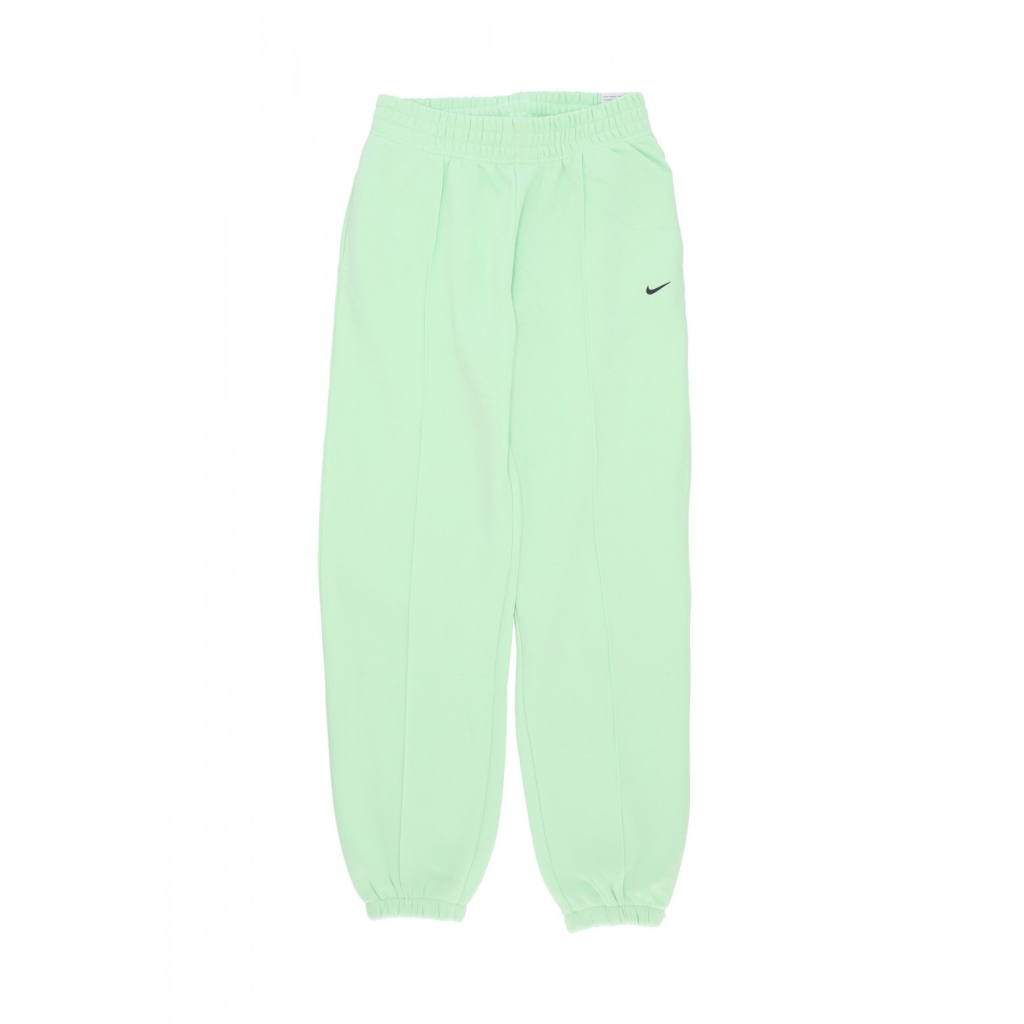 pantalone tuta felpato donna w sportswear fleece pant VAPOR GREEN/BLACK