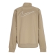 giacca tuta donna w sportswear poly-knit swoosh jacket KHAKI/WHITE