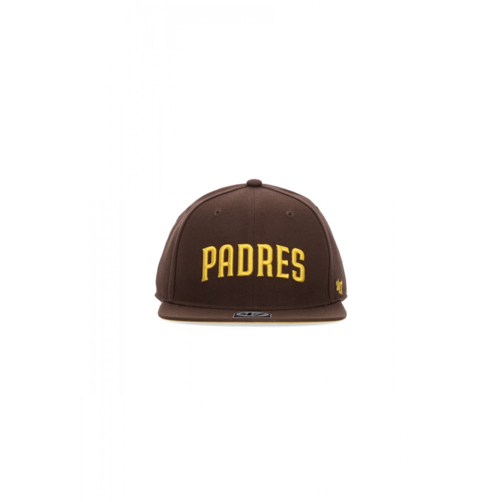cappellino visiera piatta uomo mlb script under captain sadpad BROWN