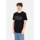 maglietta uomo script logo tee BLACK