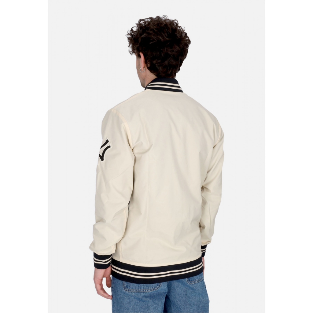 giubbotto college uomo mlb wordmark regent jacket neyyan NATURAL
