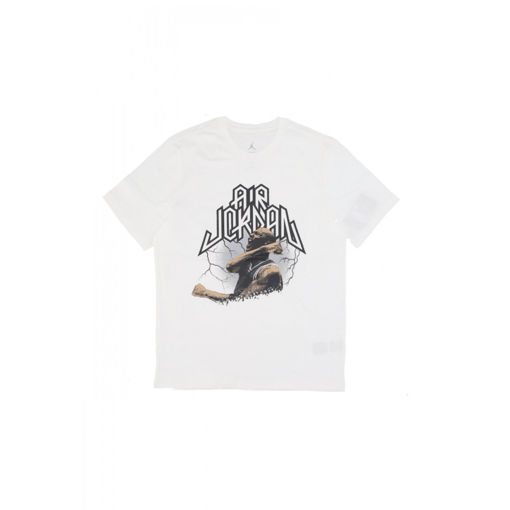 maglietta uomo sport dri-fit graphic tee WHITE/BLACK