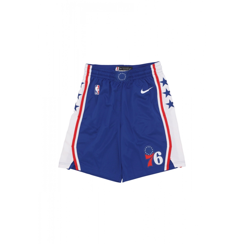 pantaloncino basket uomo nba dri-fit icon 2023 swingman short phi76e RUSH BLUE/WHITE