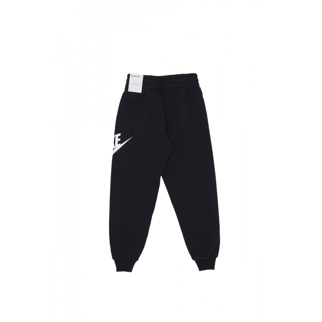 pantalone tuta felpato ragazzo sportswear club fleece jogger pant BLACK/WHITE
