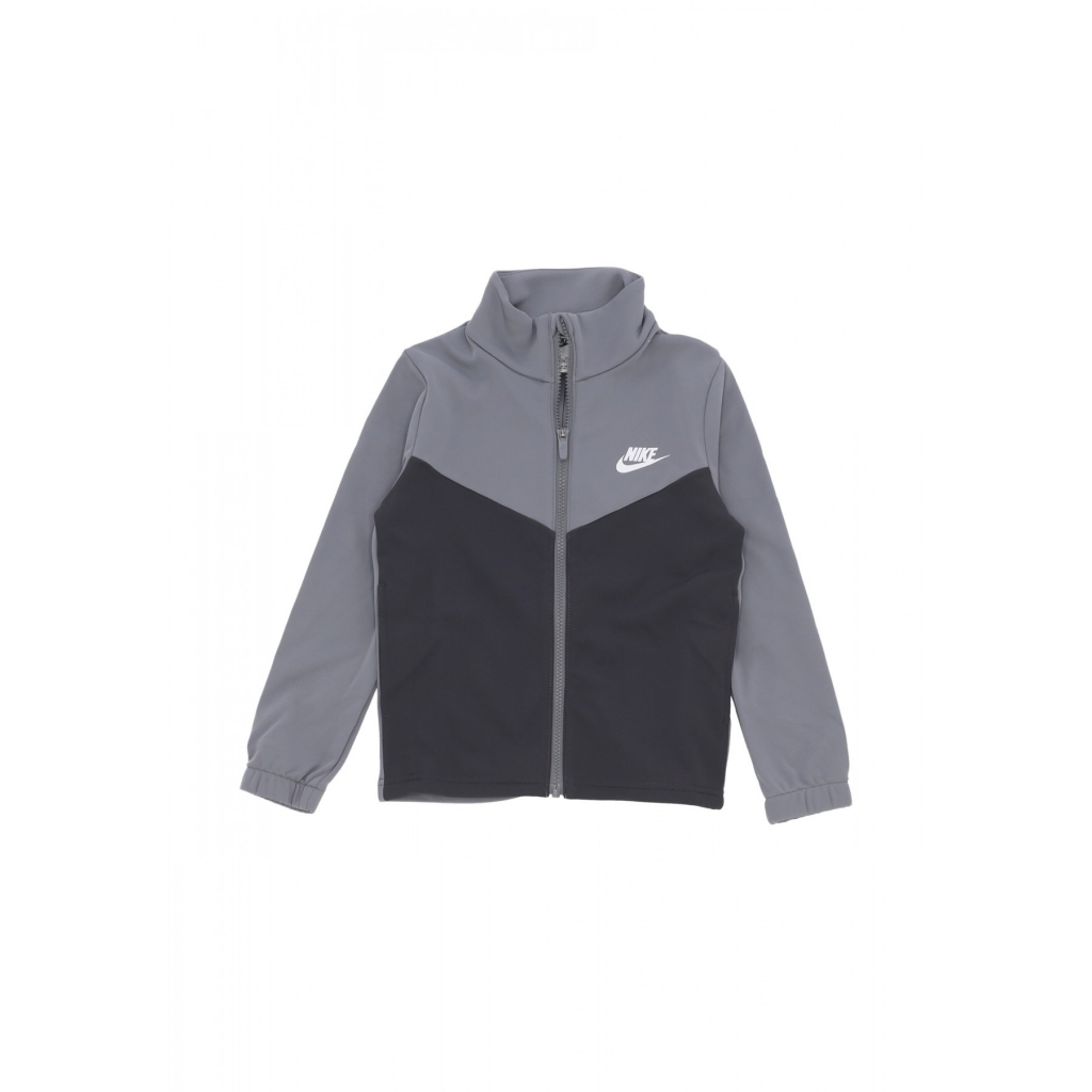 completo tuta ragazzo b sportswear full-zip tracksuit SMOKE GREY/ANTHRACITE/WHITE