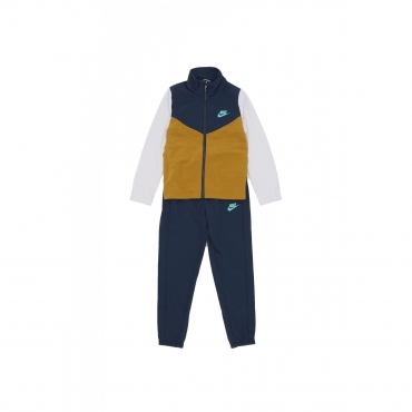 completo tuta ragazzo b sportswear full-zip tracksuit ARMORY NAVY/BRONZINE/GREEN FROST