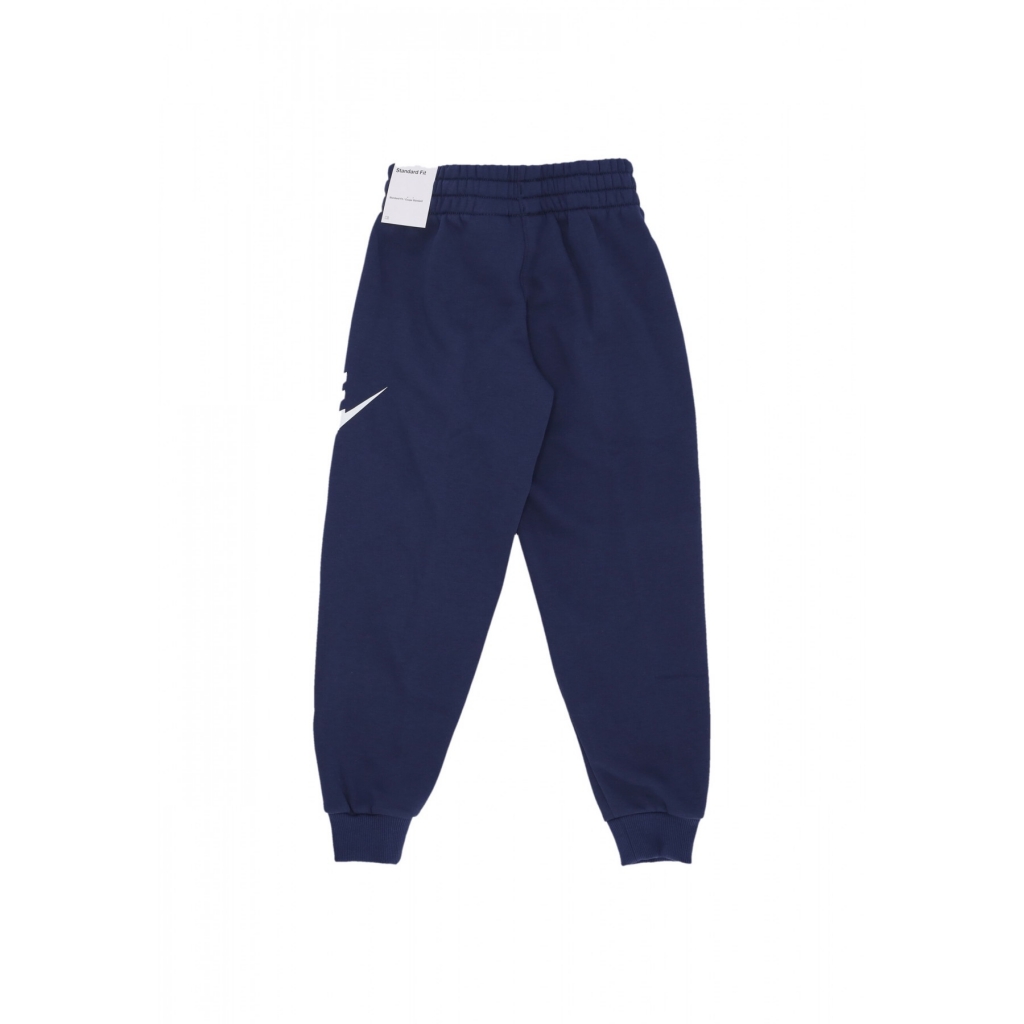 pantalone tuta felpato ragazzo sportswear club fleece jogger pant MIDNIGHT NAVY/WHITE