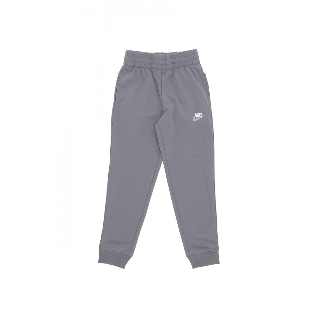 completo tuta ragazzo sportswear poly crewneck tracksuit SMOKE GREY/WHITE/WHITE
