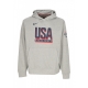 felpa leggera cappuccio uomo practice fleece basketball hoodie team usa DK GREY HEATHER/OBSIDIAN