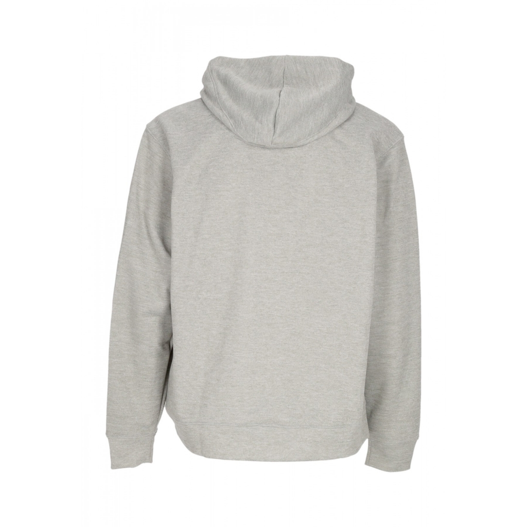 felpa leggera cappuccio uomo practice fleece basketball hoodie team usa DK GREY HEATHER/OBSIDIAN