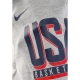 felpa leggera cappuccio uomo practice fleece basketball hoodie team usa DK GREY HEATHER/OBSIDIAN
