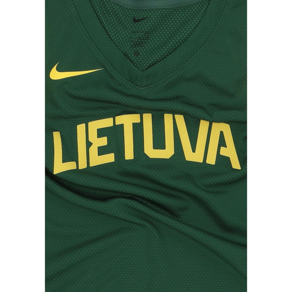 canotta basket uomo limited road basketball jersey team lithuania GORGE GREEN/CHILE RED