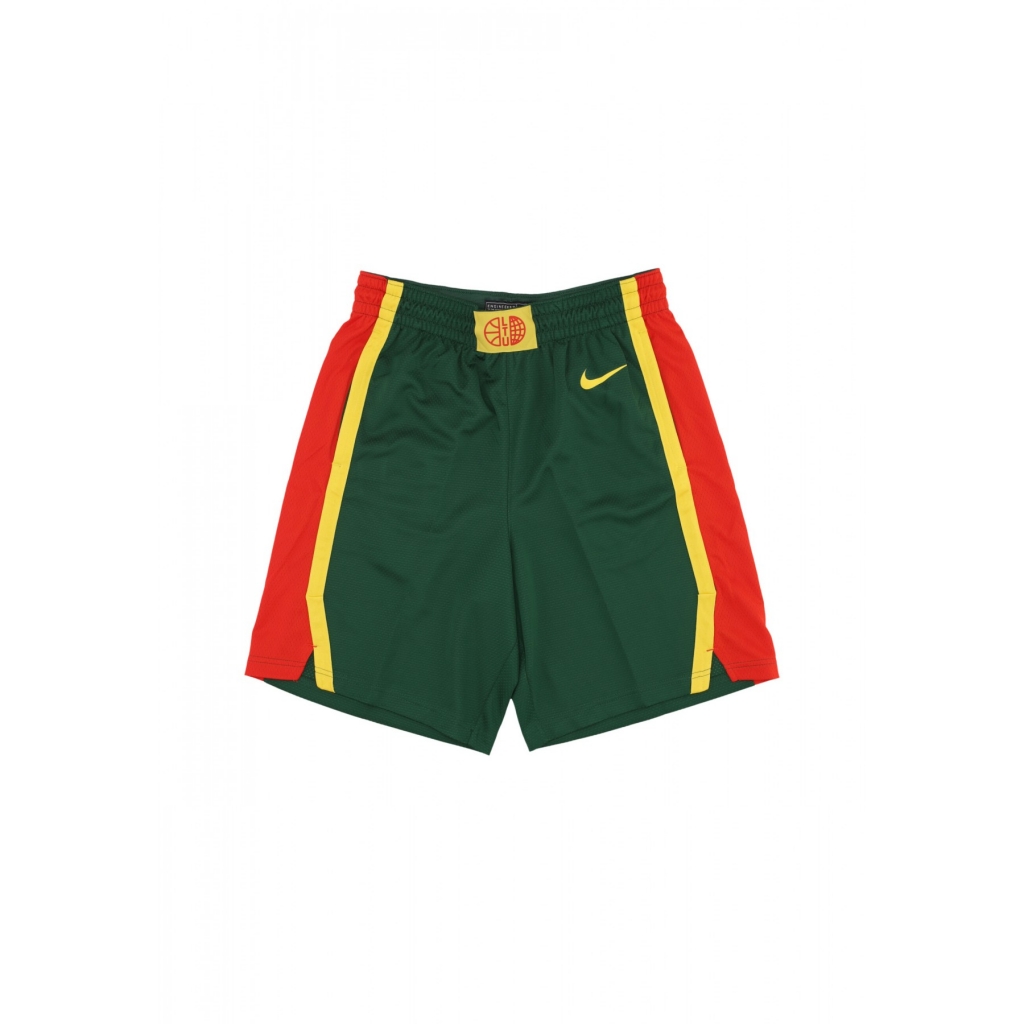 pantaloncino basket uomo limited road basketball short team lithuania GORGE GREEN/CHILE RED
